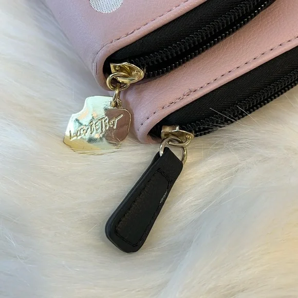 Luv Betsey by Betsey Johnson wallet coin purse cat unicorn pink zipper closure - Picture 6 of 12